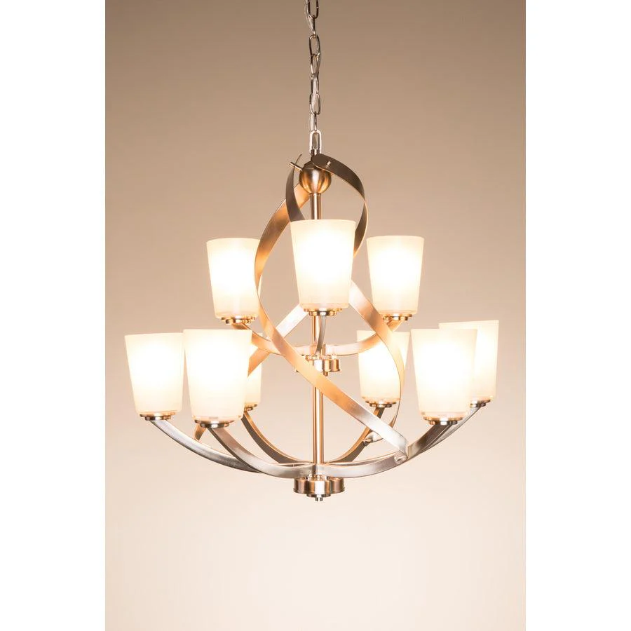 Kichler Layla 9-Light Brushed Nickel Modern/Contemporary Chandelier