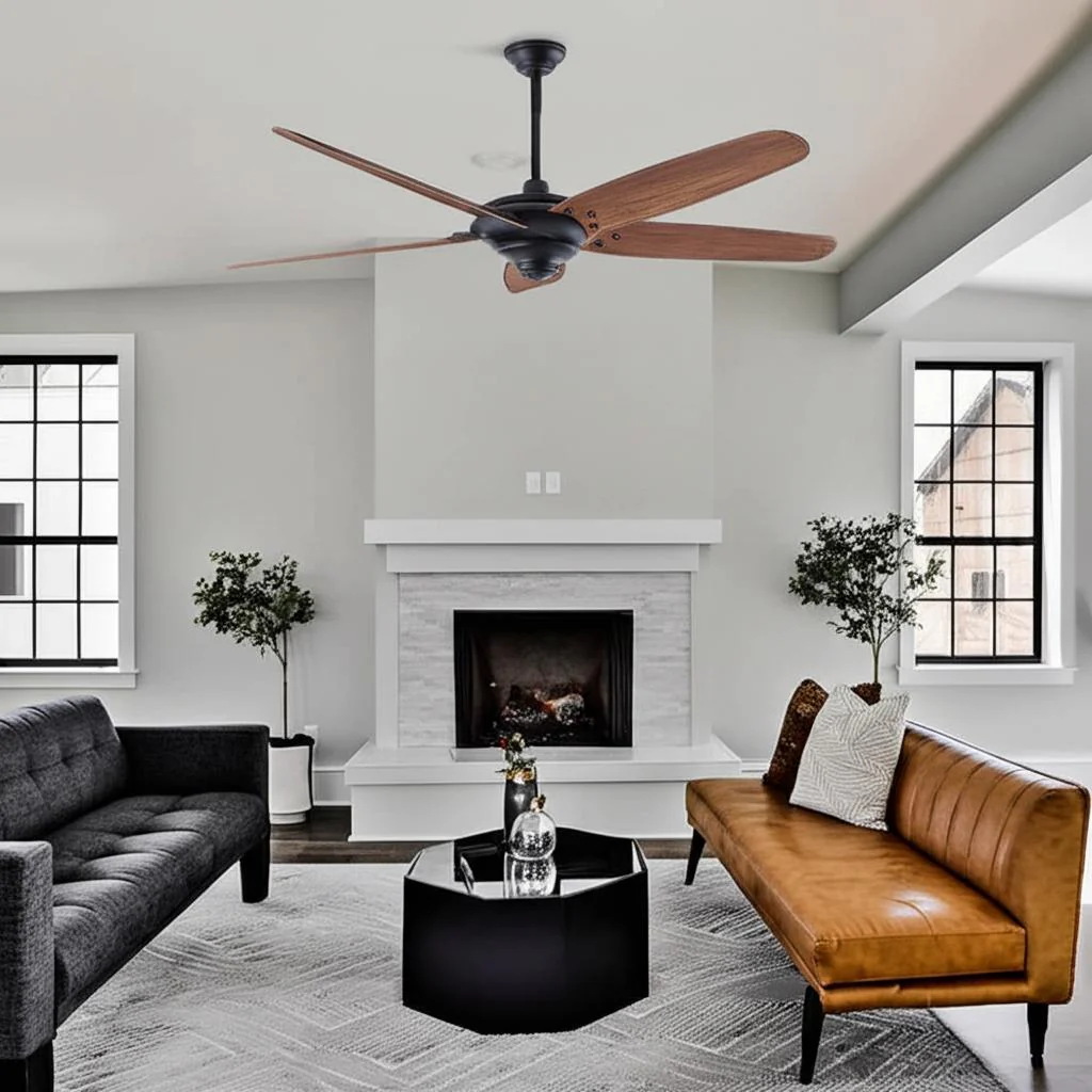 Home Decorators Collection Altura 68-inch Matte Black Ceiling Fan with Remote Control