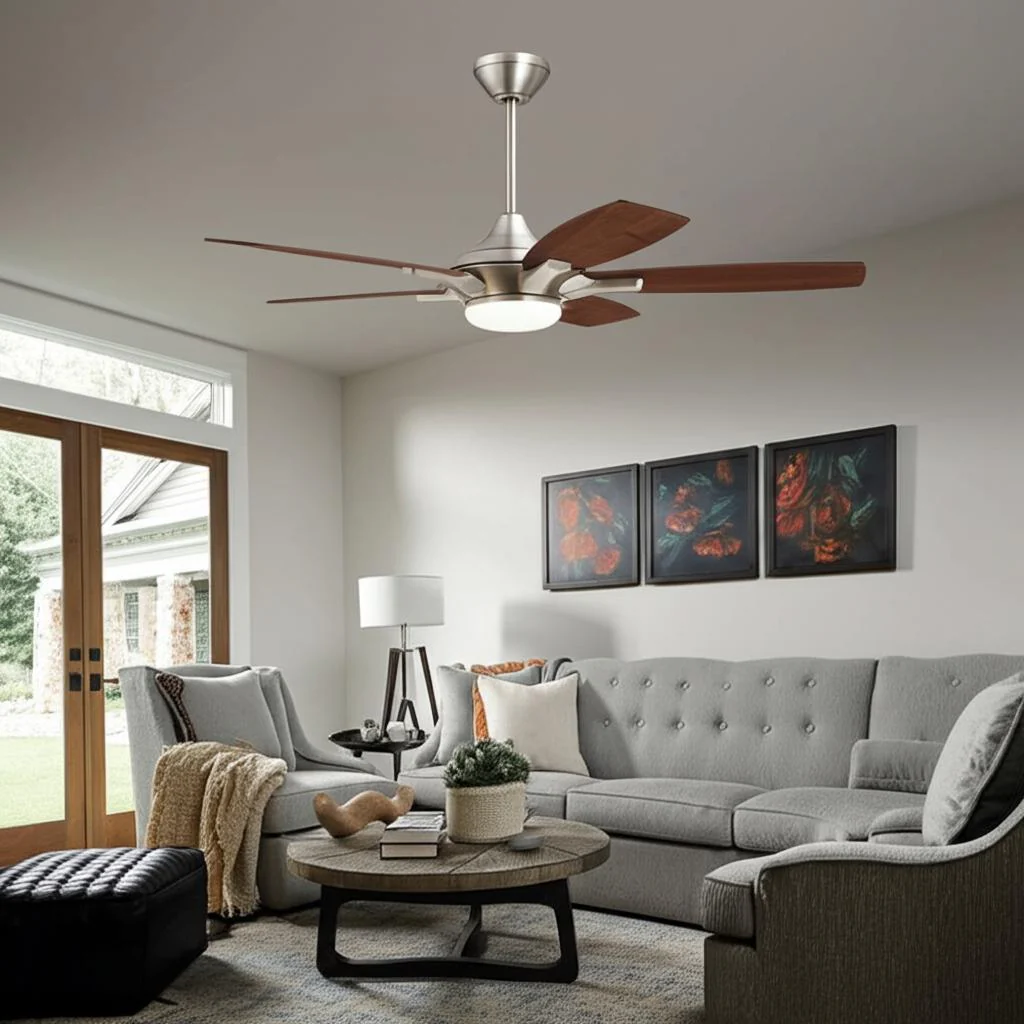 Home Decorators Collection Petersford 52-inch LED Ceiling Fan with Remote Control