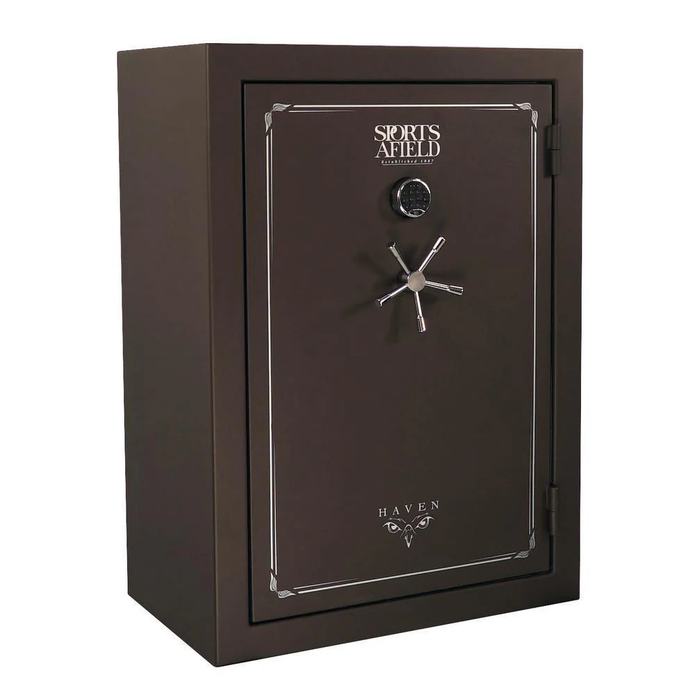 Haven Series 48-Gun Fire/Waterproof Elock Gun Safe, Dark Earth Matte
