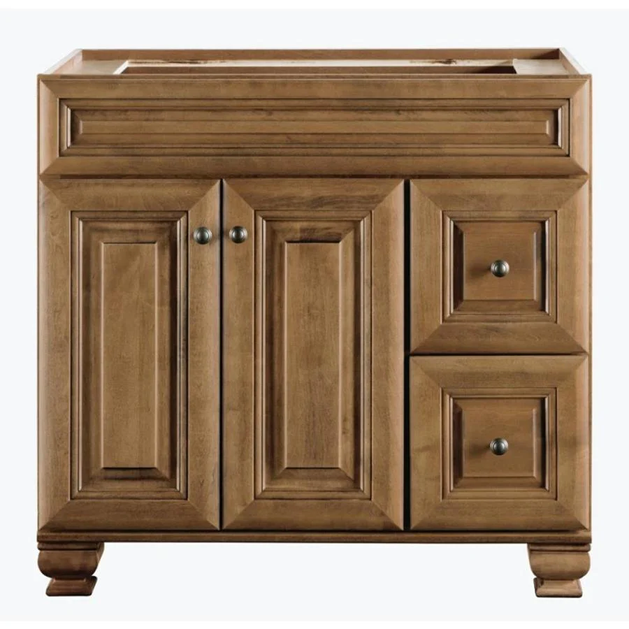 Diamond FreshFit Ballantyne 36-in Mocha with Ebony Glaze Bathroom Vanity Cabinet