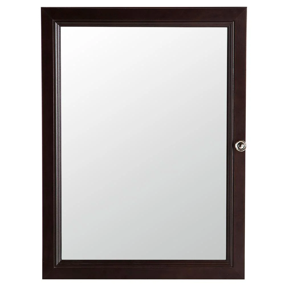 Delridge 22 in. W x 30 in. H x 6 in. D Framed Surface-Mount Modular Bathroom Medicine Cabinet in Chocolate