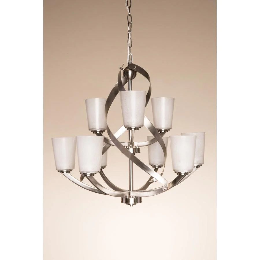 Kichler Layla 9-Light Brushed Nickel Modern/Contemporary Chandelier