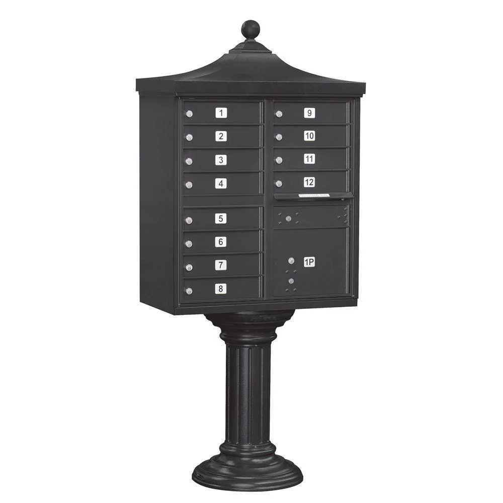 Regency Decorative 12-Compartment Post-Mount Cluster Box Unit