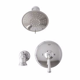 GROHE Gloucester Chrome 1-Handle Bathtub and Shower Faucet with Valve