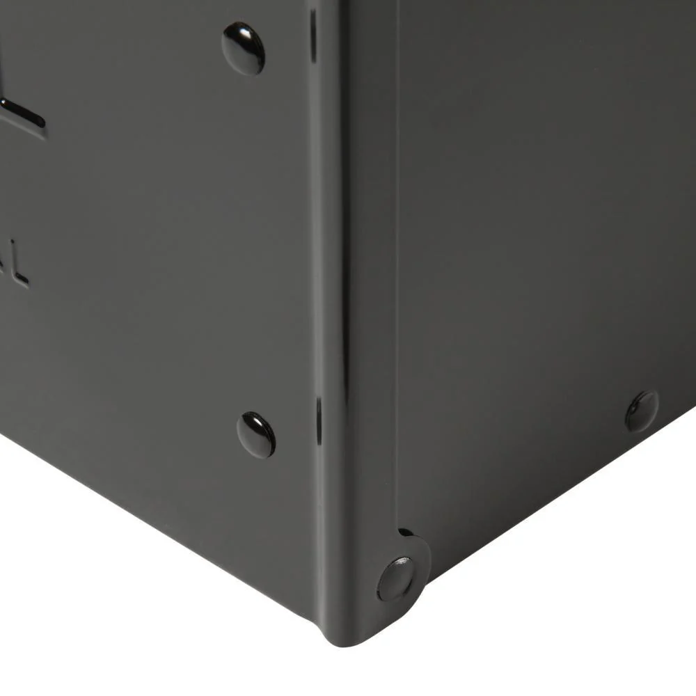 Storehouse Extra Large, Steel, Post Mount Mailbox, Black