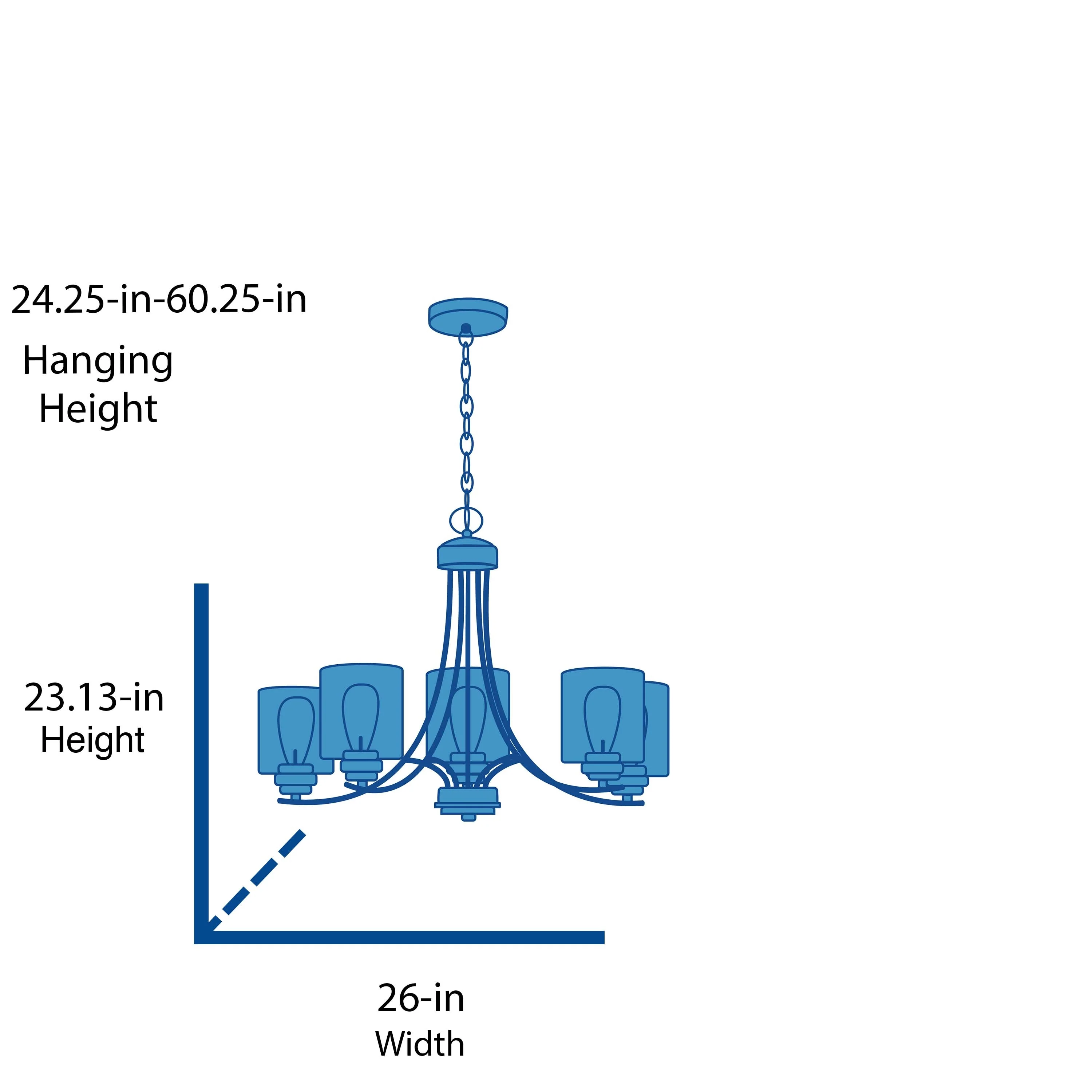 Kichler Minnow 5-Light Distressed White Coastal Chandelier