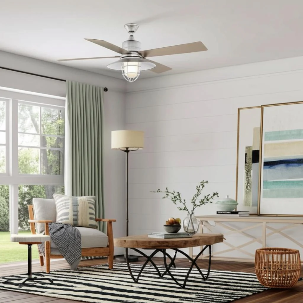 Home Decorators Collection Grayton 54-inch LED Indoor/Outdoor Ceiling Fan with Light Kit and Remote