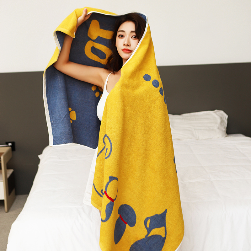 100% cotton bath towel Soft and absorbent 27.56x55.12 inches