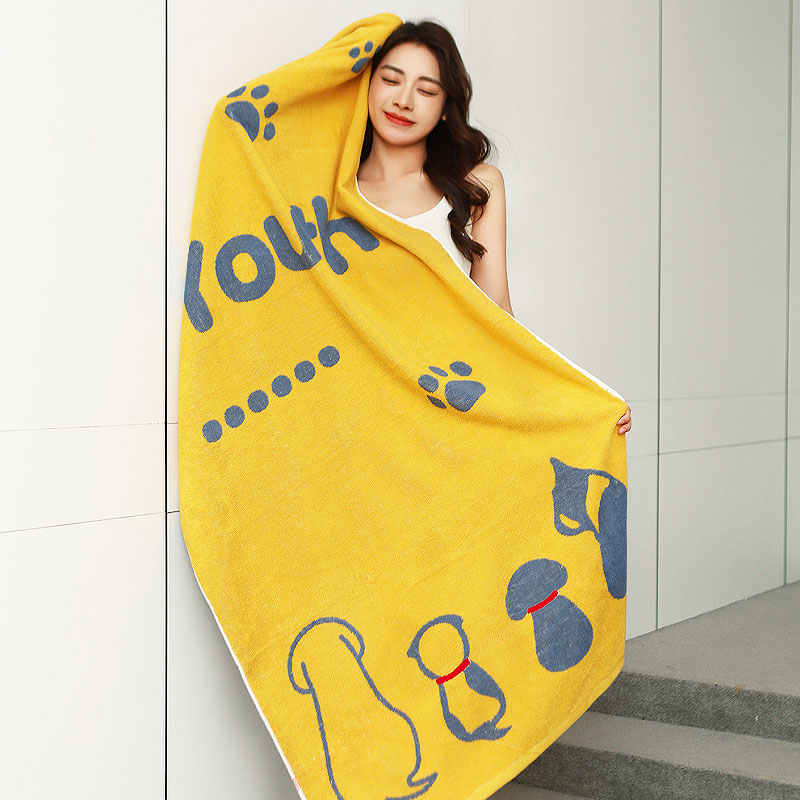 100% cotton bath towel Soft and absorbent 27.56x55.12 inches