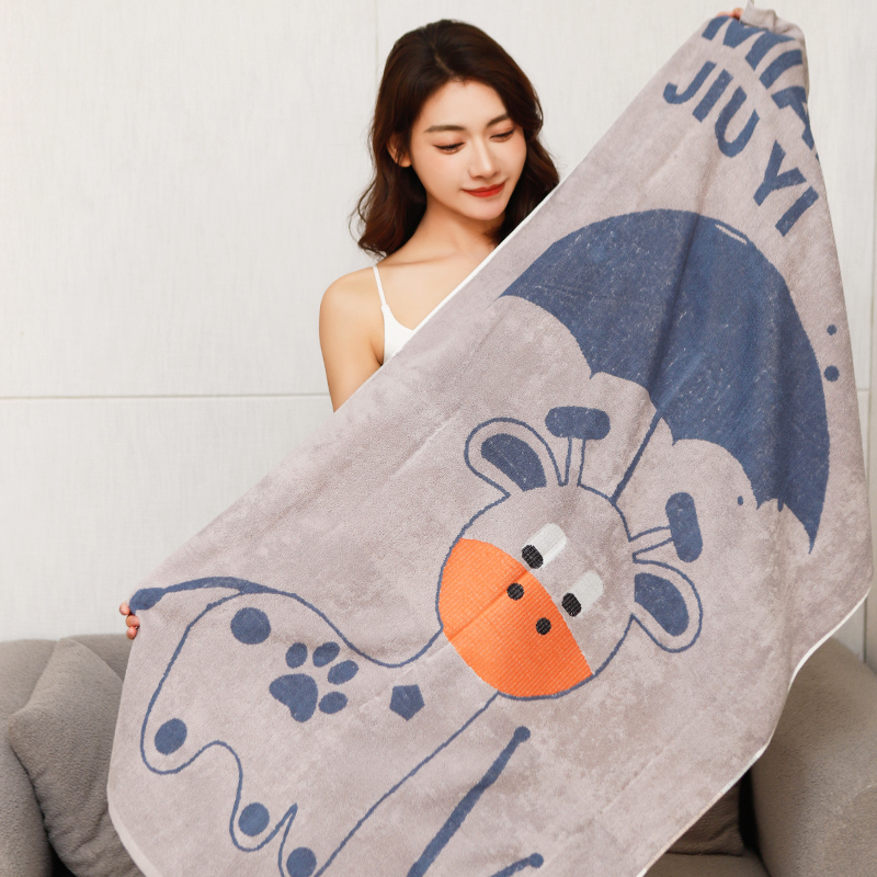 Chongchongniu Series Cotton Bath Towel Cartoon Pattern