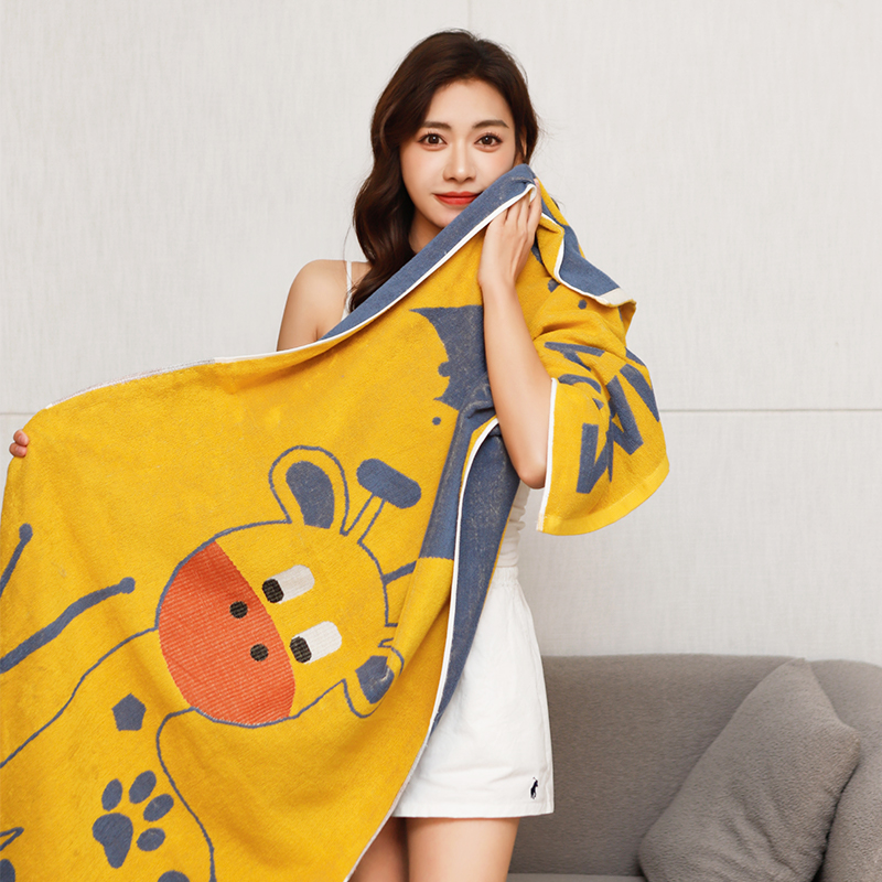 Chongchongniu Series Cotton Bath Towel Cartoon Pattern