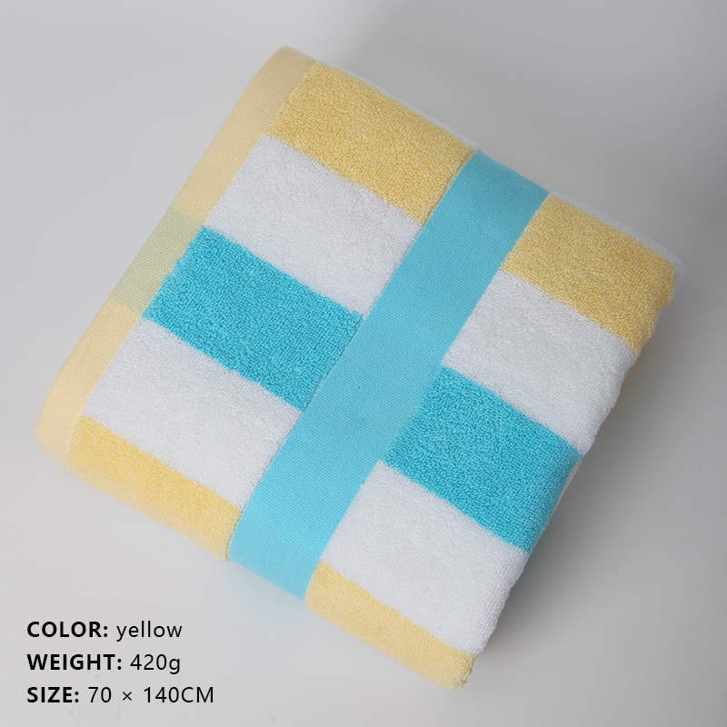 Colorful Stripe Series 100% Cotton Bath Towel