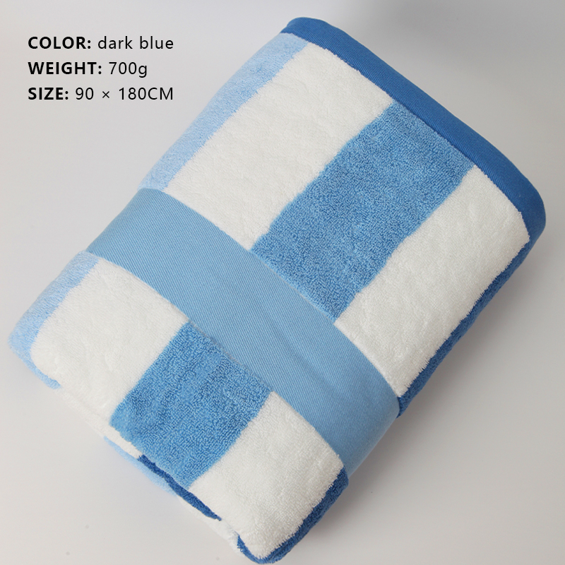 Color Stripe Series Cotton Enlarged and Thickened Bath Towel