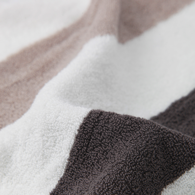 Color Stripe Series Cotton Enlarged and Thickened Bath Towel