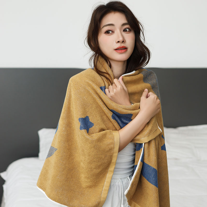 Sleeping Bunny Cartoon Cute Cotton Bath Towel 3 Colors Available