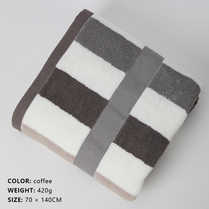 Colorful Stripe Series 100% Cotton Bath Towel