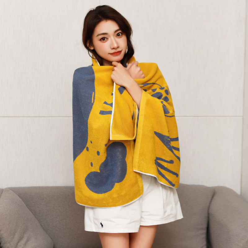 Chongchongniu Series Cotton Bath Towel Cartoon Pattern