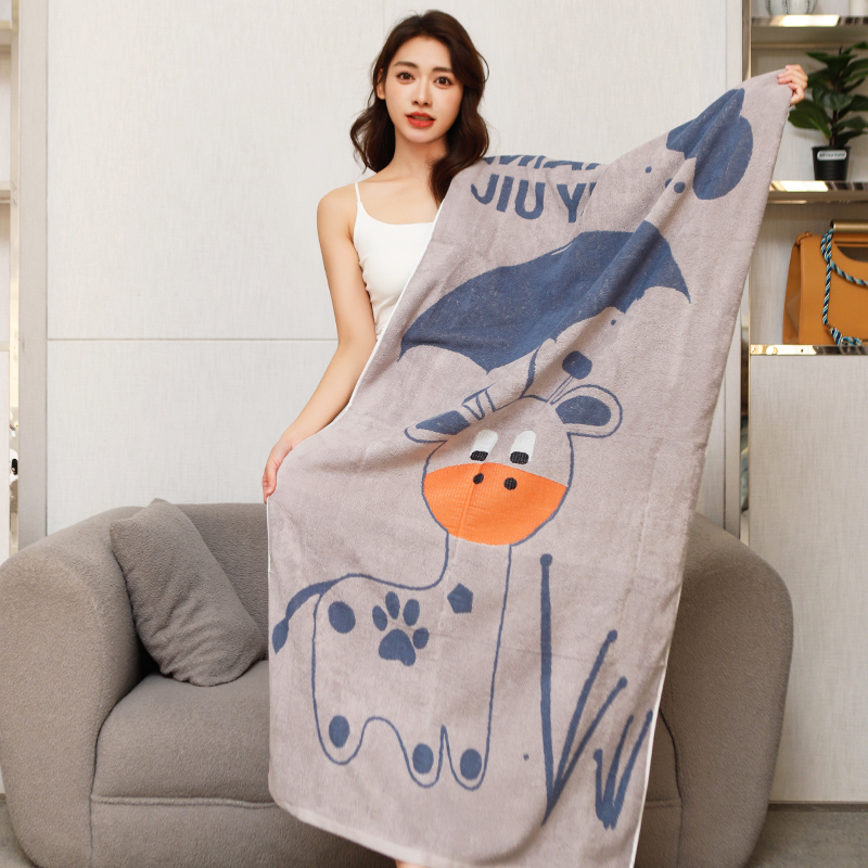 Chongchongniu Series Cotton Bath Towel Cartoon Pattern