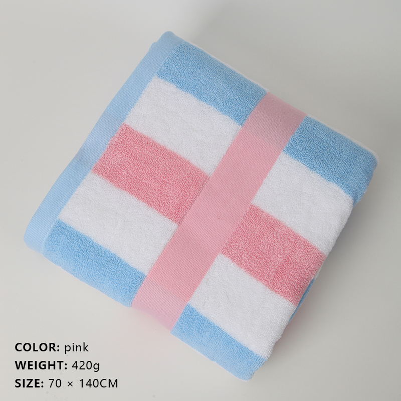 Colorful Stripe Series 100% Cotton Bath Towel