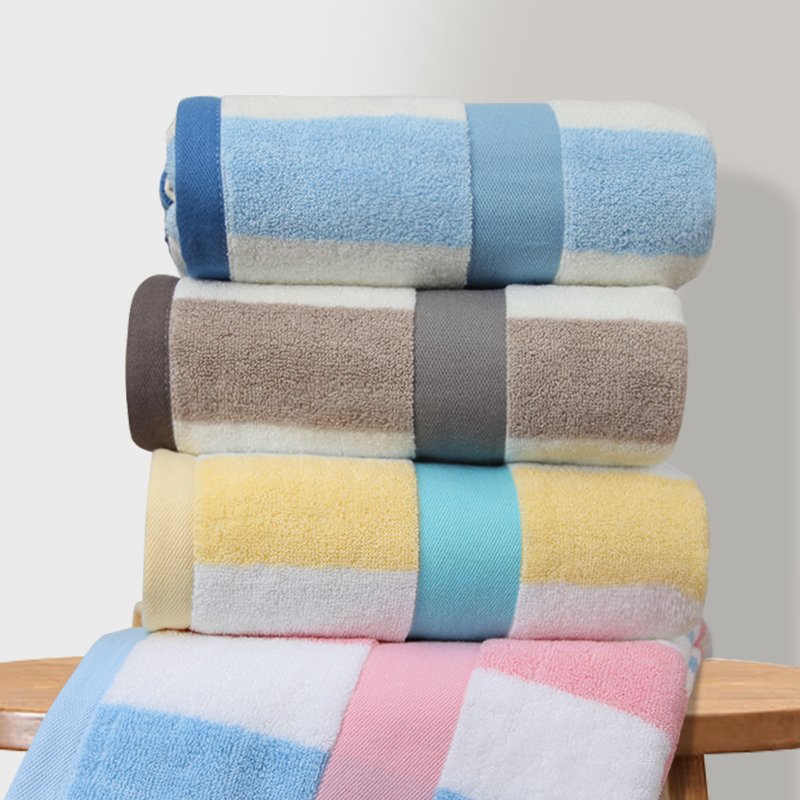 Colorful Stripe Series 100% Cotton Bath Towel