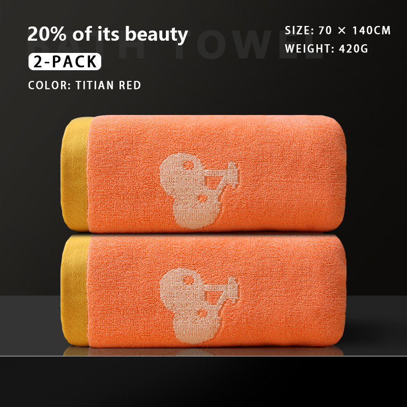 Cartoon bath towel is soft, water-absorbing and not easy to shed