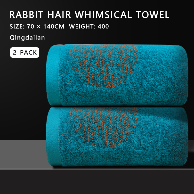 Soft and absorbent 100% cotton bath towel with cartoon pattern