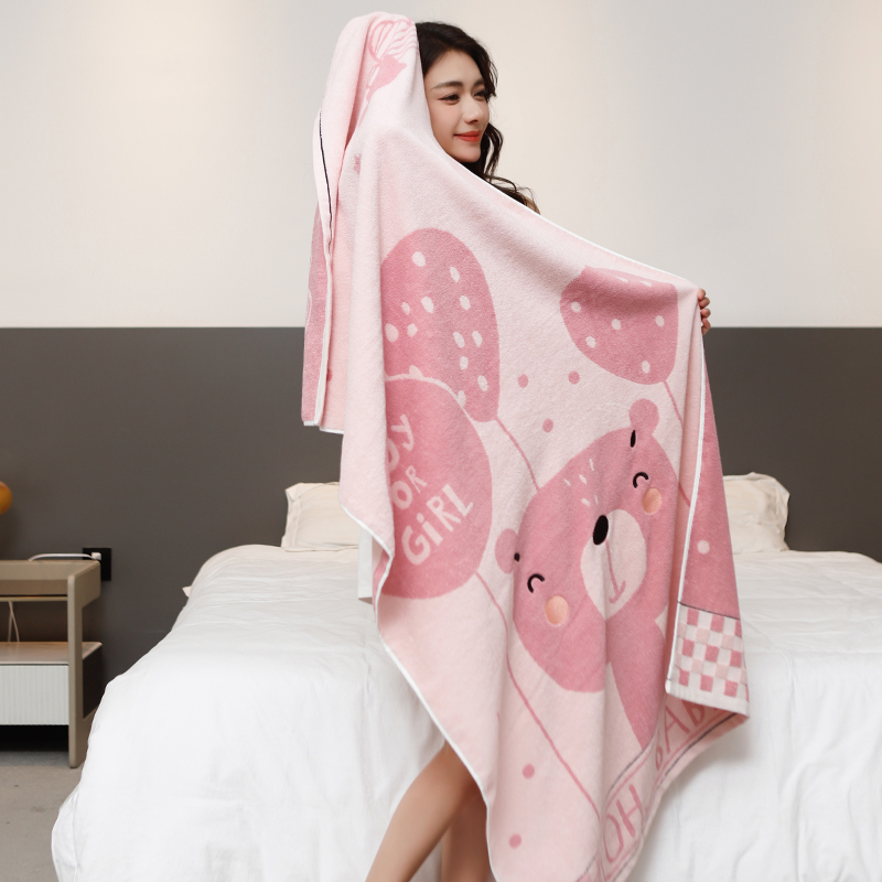 Cartoon 100% cotton bath towel