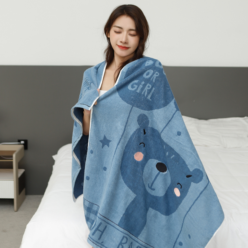 Cartoon 100% cotton bath towel