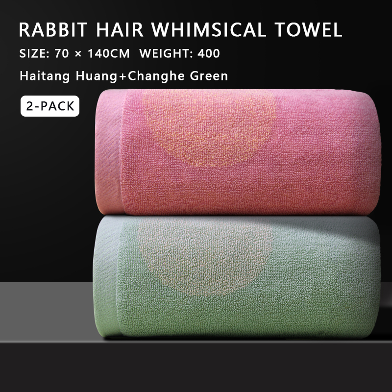 Soft and absorbent 100% cotton bath towel with cartoon pattern