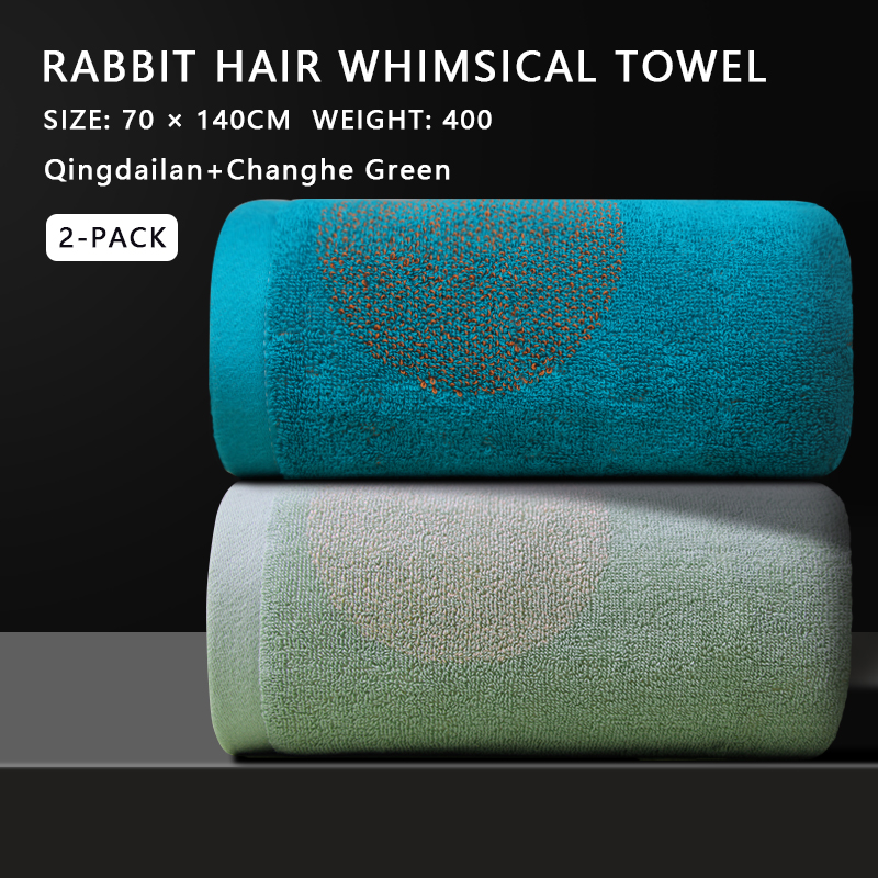 Soft and absorbent 100% cotton bath towel with cartoon pattern