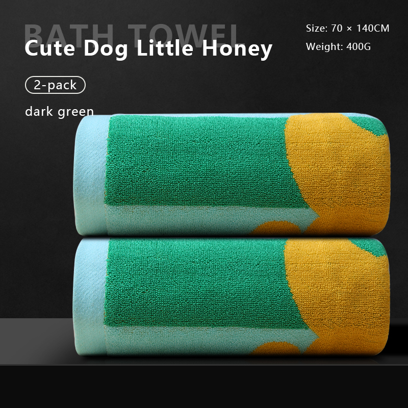 Cartoon bath towel softens and protects skin
