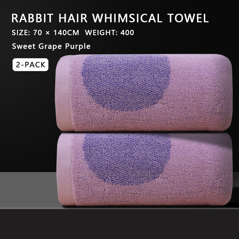 Soft and absorbent 100% cotton bath towel with cartoon pattern