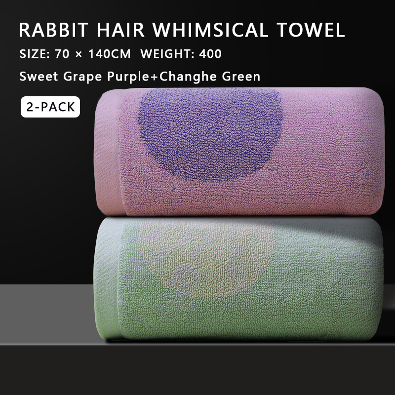 Soft and absorbent 100% cotton bath towel with cartoon pattern