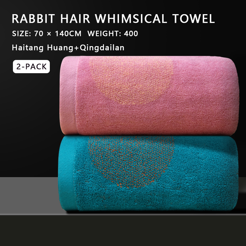 Soft and absorbent 100% cotton bath towel with cartoon pattern