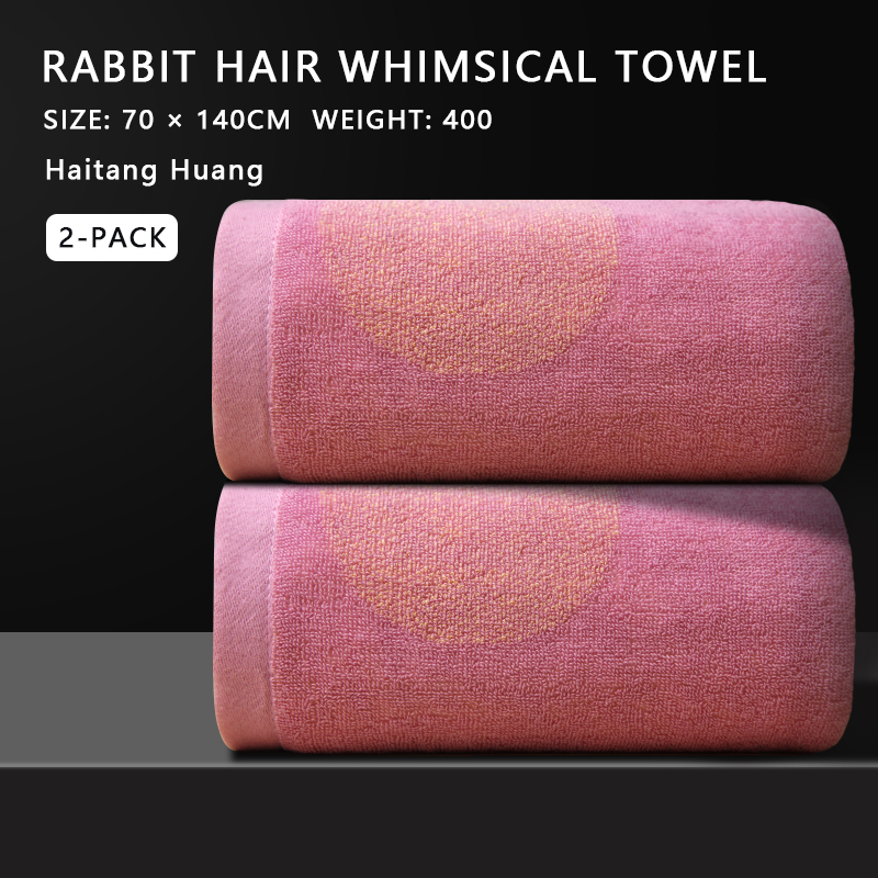 Soft and absorbent 100% cotton bath towel with cartoon pattern