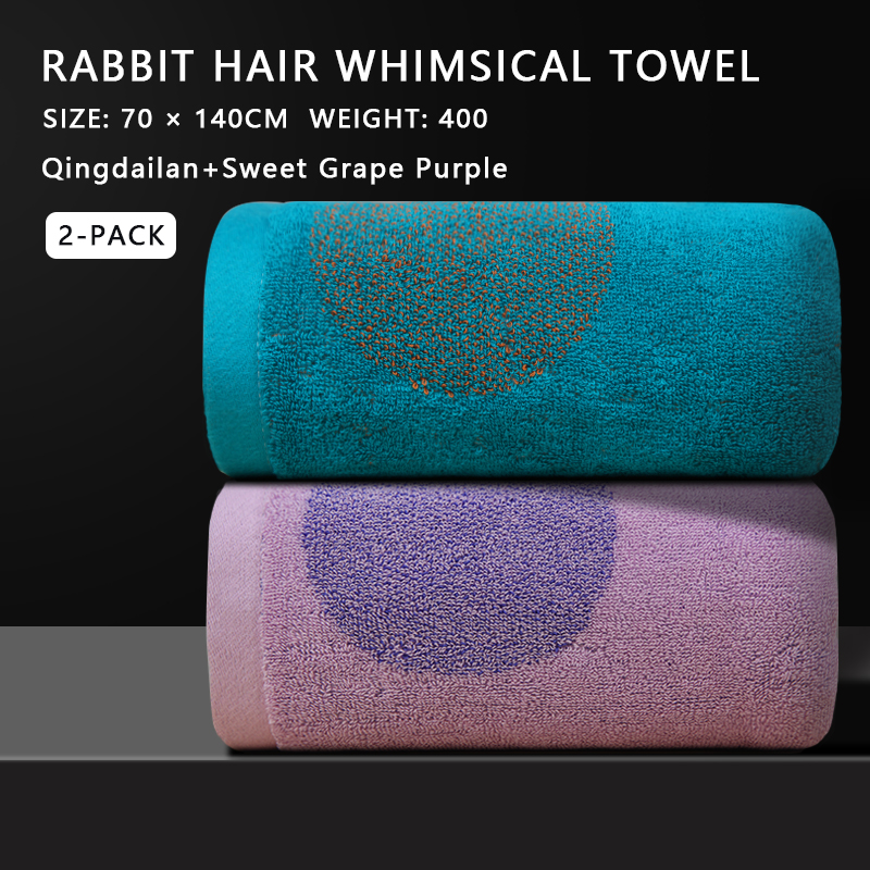 Soft and absorbent 100% cotton bath towel with cartoon pattern