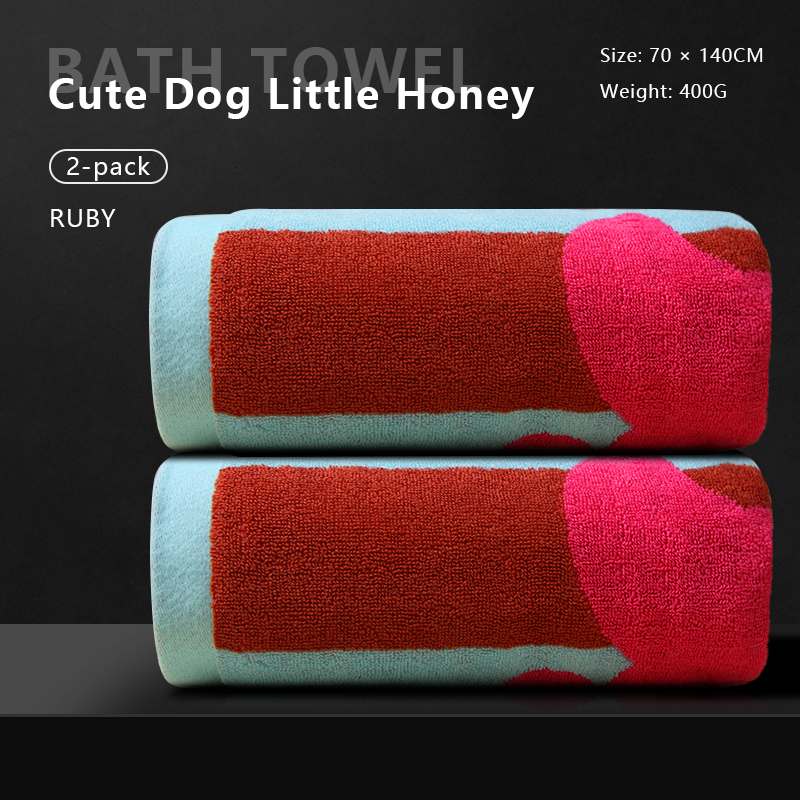 Cartoon bath towel softens and protects skin