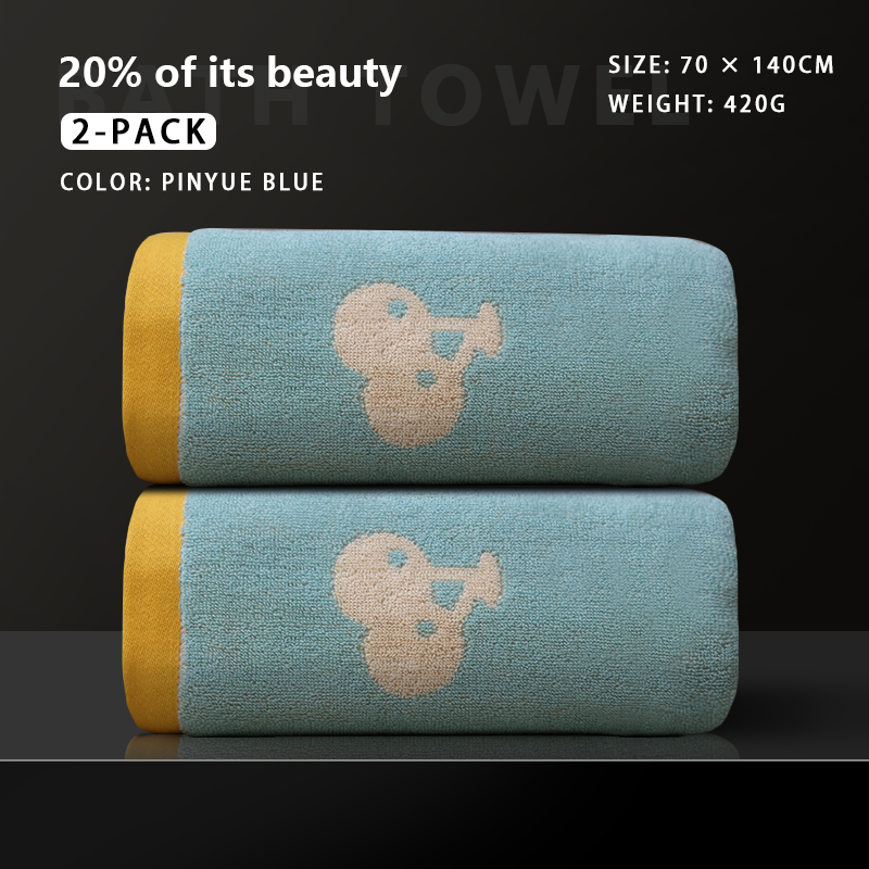 Cartoon bath towel is soft, water-absorbing and not easy to shed