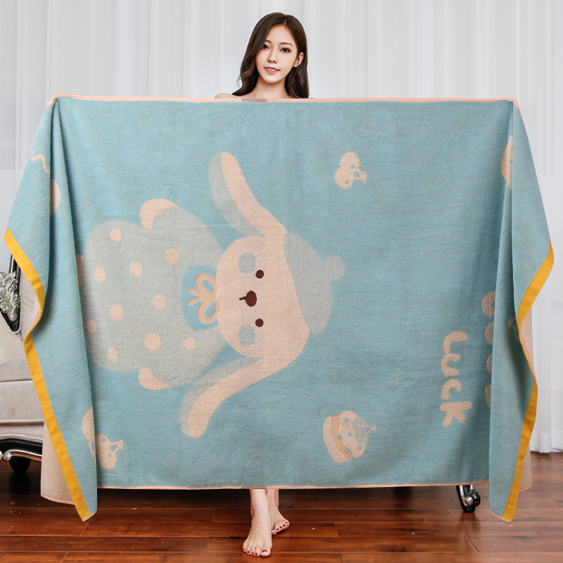 Cartoon bath towel is soft, water-absorbing and not easy to shed