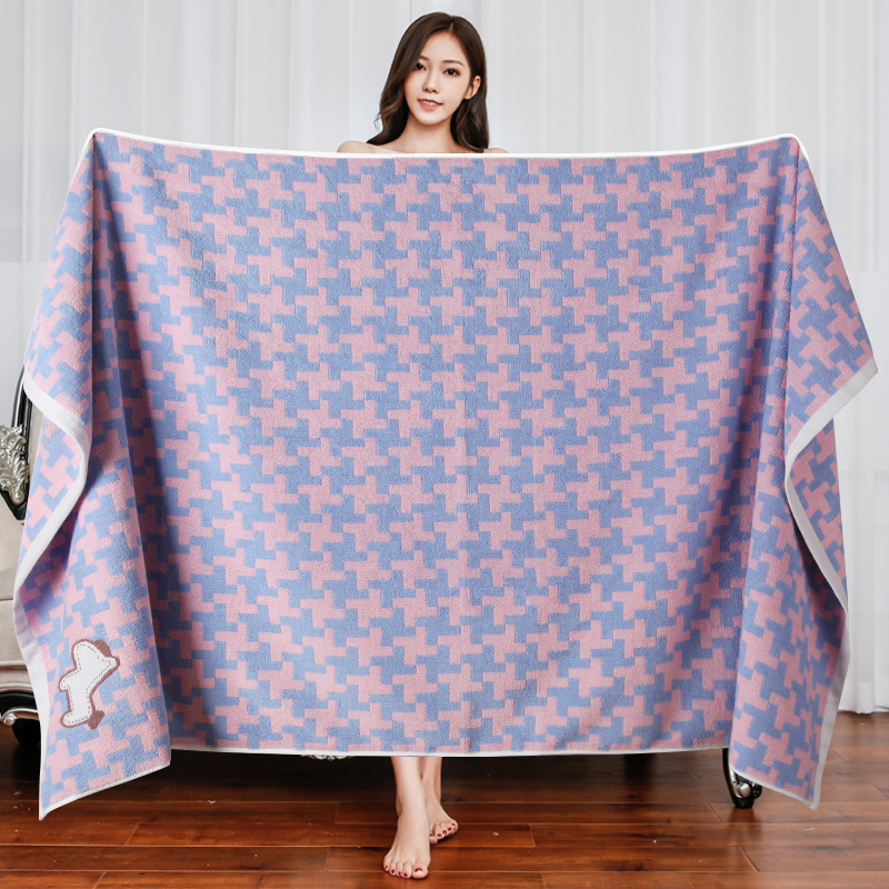 Pure cotton bath towel special for men in hotel, water absorption, not easy to shed hair, quick-drying cotton soft bath towel for big family