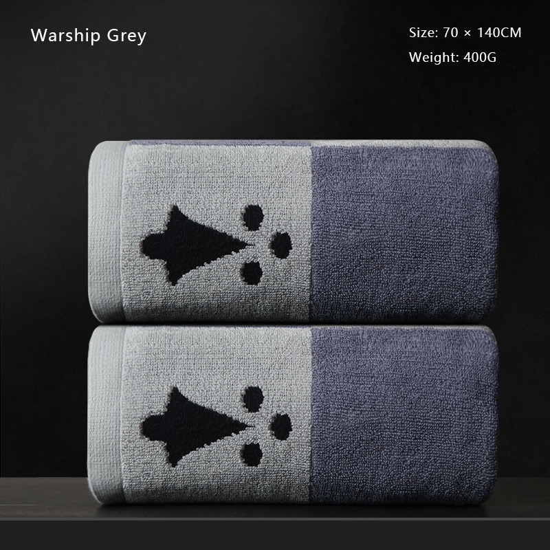 Pure cotton bath towel is specially used for men in hotels to absorb water and is not easy to shed.