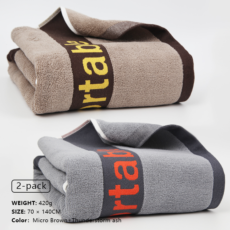 Pure cotton big bath towel 100% pure cotton adult water absorption men and women adult home use soft non-shedding bath special wrap towel