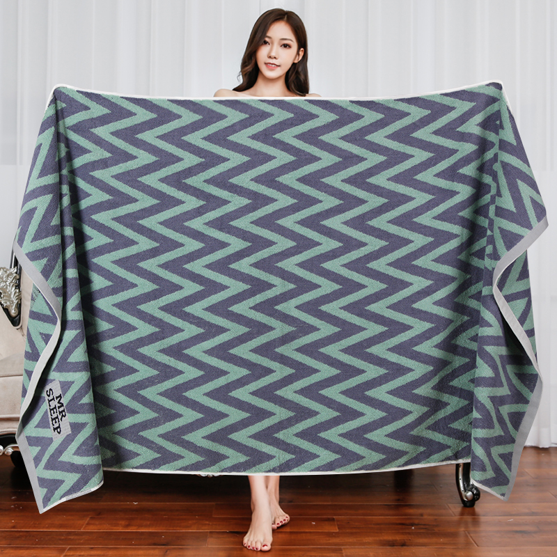 New Bath Towel Pure Cotton Women's and Men's Adult Household Water Absorption Adult Cotton Wrapping Towel Not easy to shed