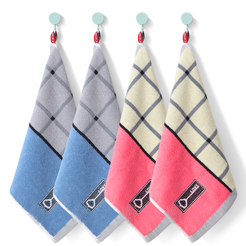 Key style high quality cotton square towel soft and comfortable 2-piece set