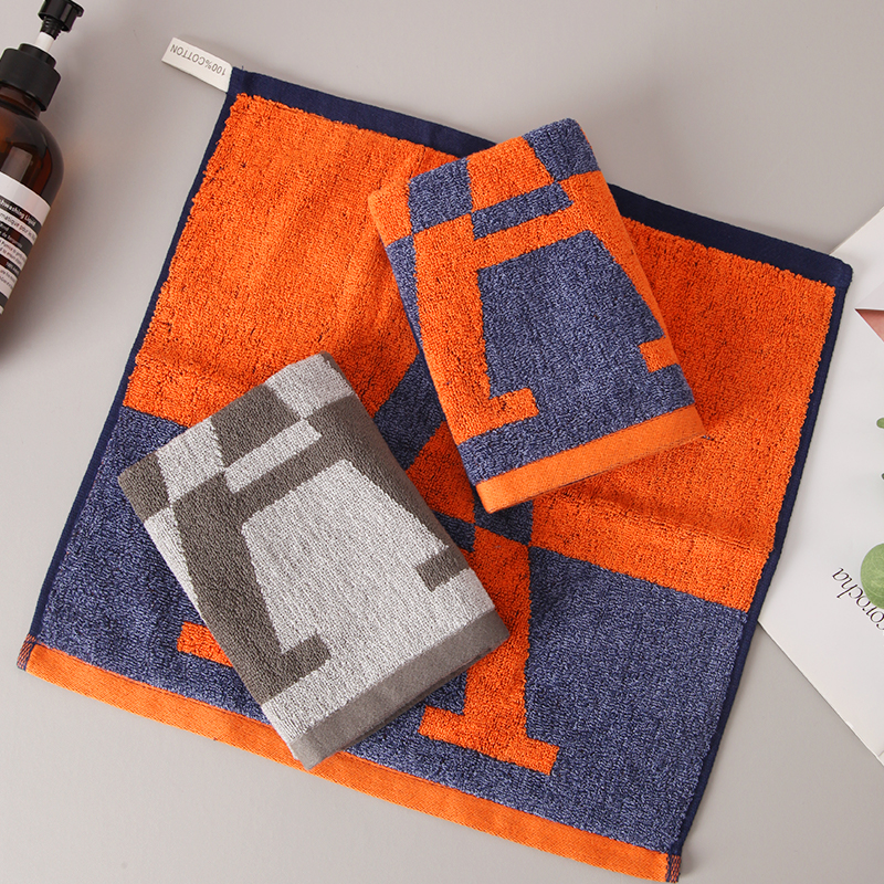 New Force Cotton Square Towel Household Washing and Wiping Towel Set of 2