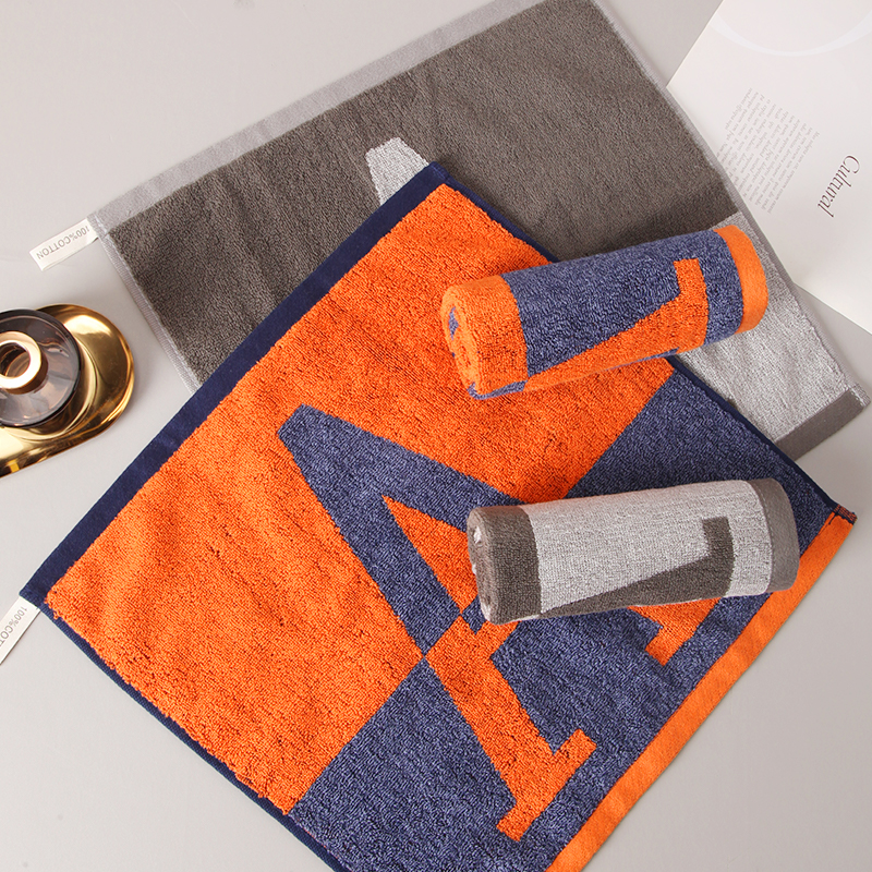 New Force Cotton Square Towel Household Washing and Wiping Towel Set of 2