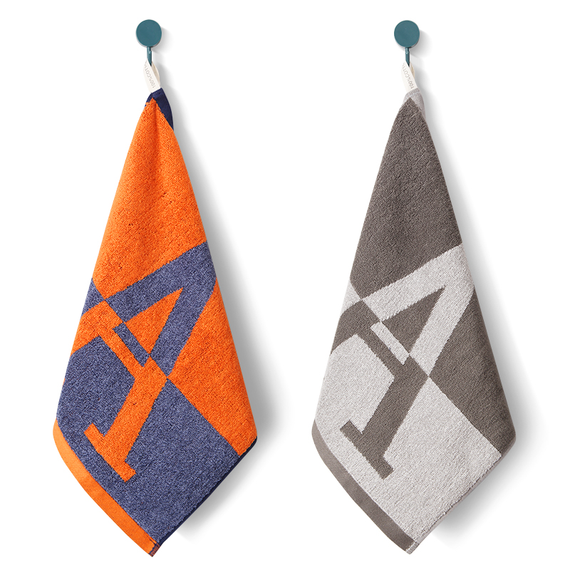 New Force Cotton Square Towel Household Washing and Wiping Towel Set of 2