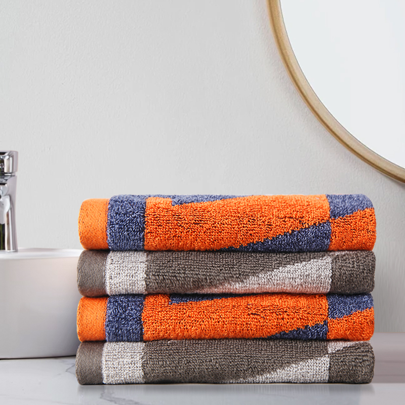 New Force Cotton Square Towel Household Washing and Wiping Towel Set of 2