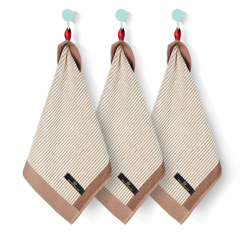 3-piece set of Yantiao pure cotton large square scarves